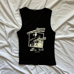 SOLD!! John galt black graphic tank